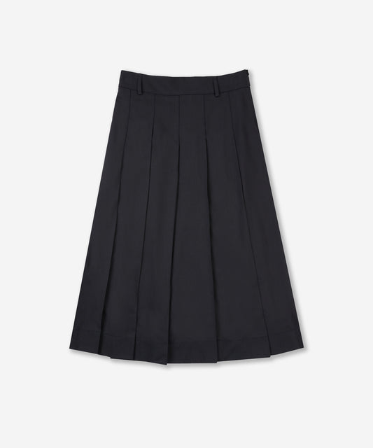 Wool twill skirt