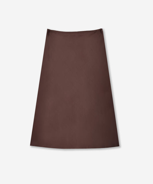 Viscose satin skirt