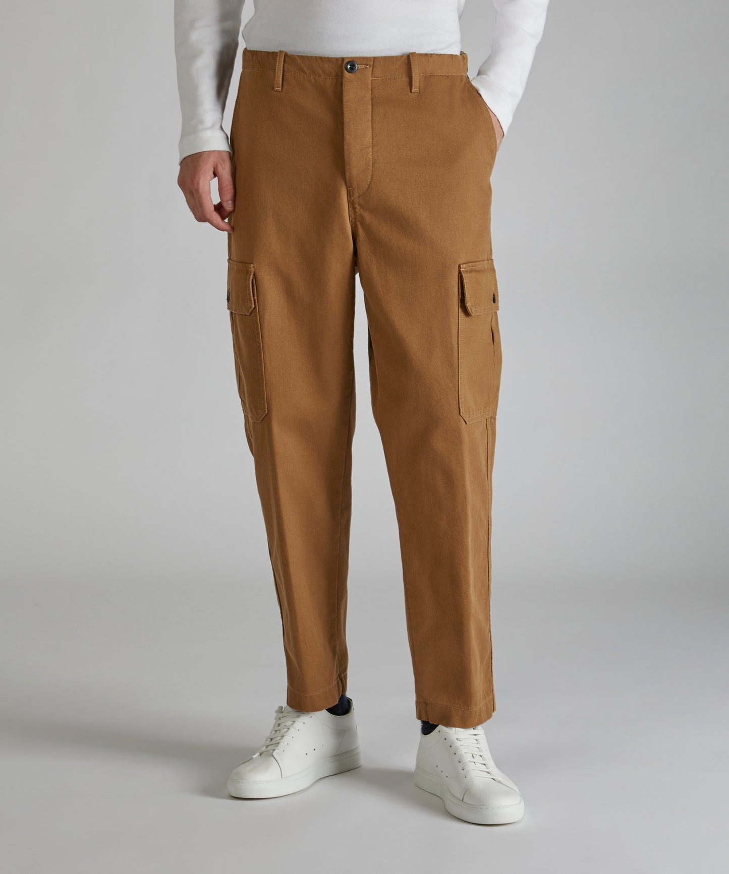 Regular-fit Tricotine trousers