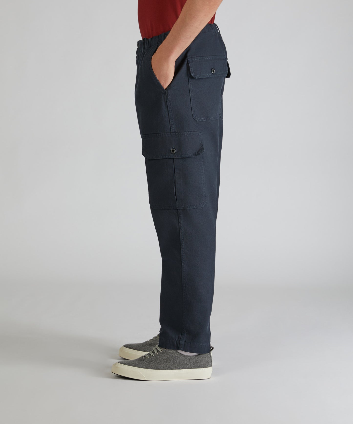 Regular-fit Tricotine trousers