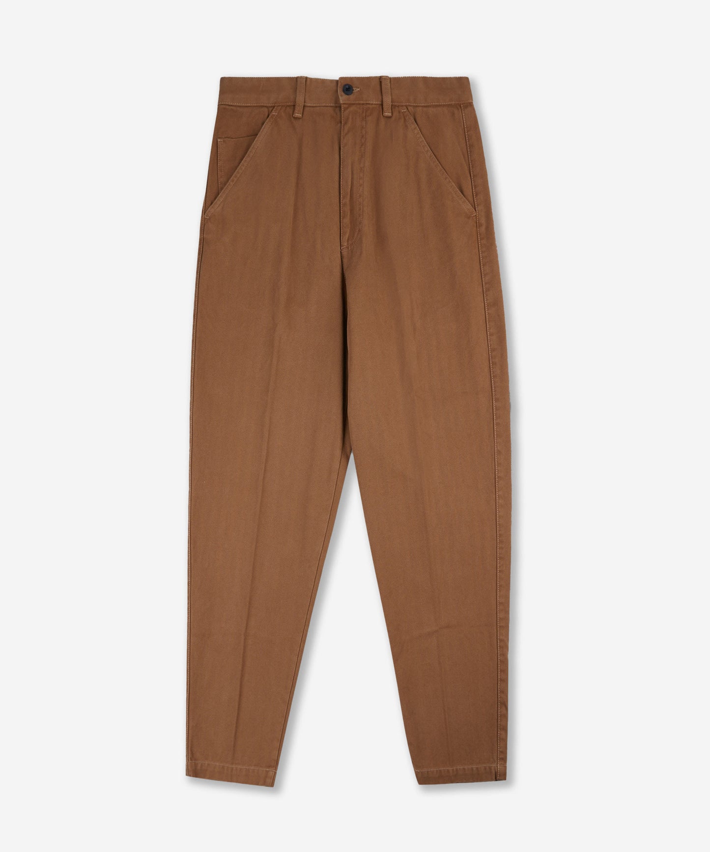 Cotton chevron carrot fit trousers