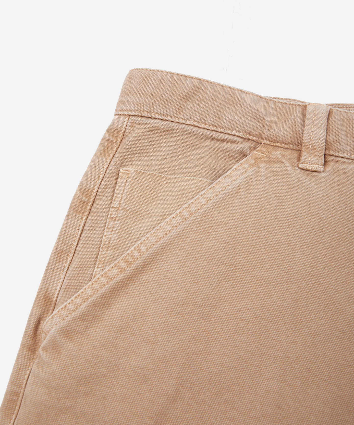 Carrot-fit cotton canvas trousers