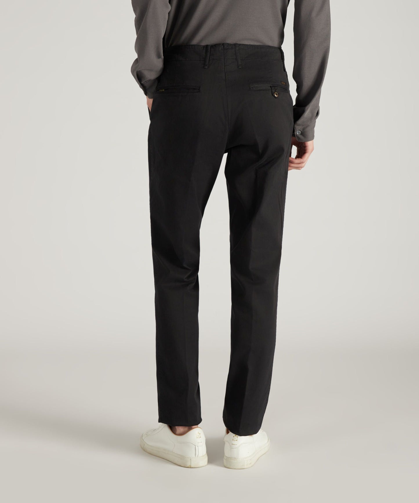 Slim fit trousers in certified stretch gabardine