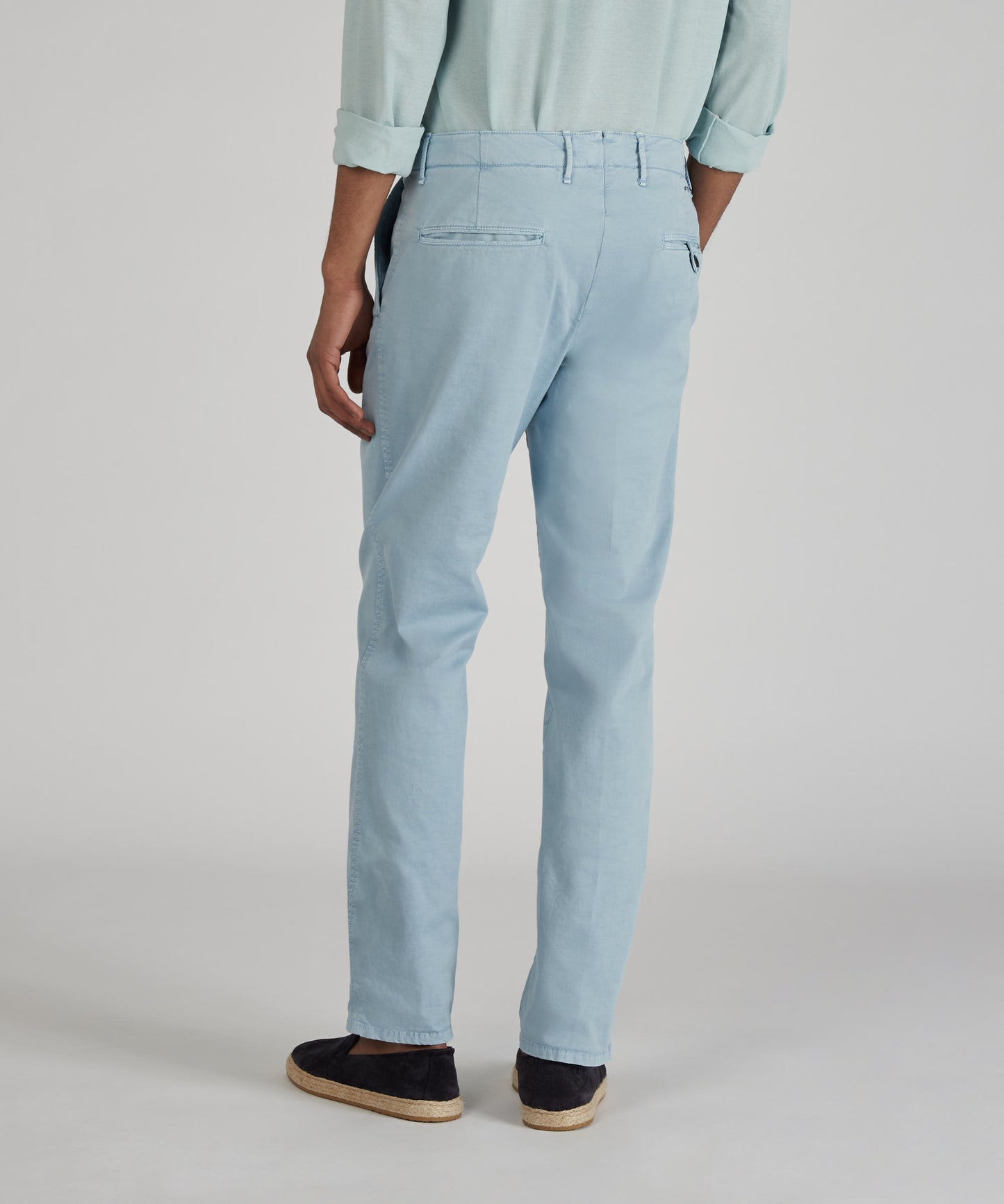 Slim-fit certified stretch gabardine trousers