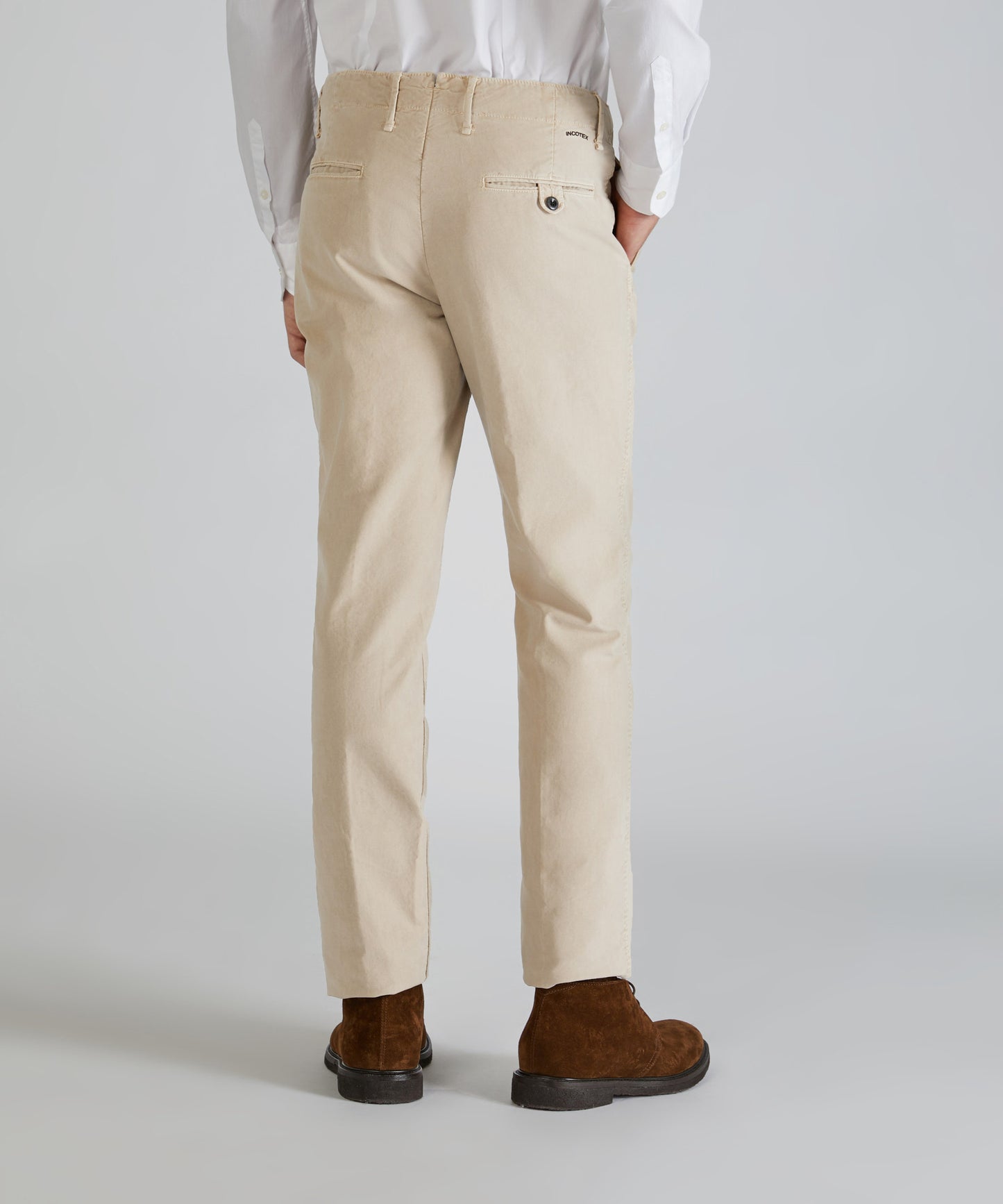 Pantalone slim fit in tricochino