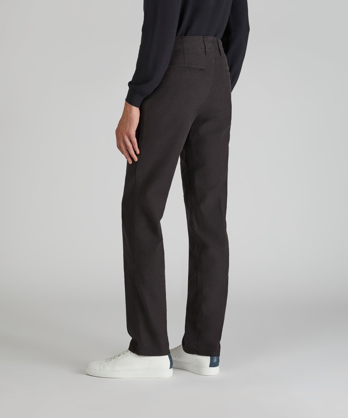 Incotex - Tricochino slim fit trousers - black