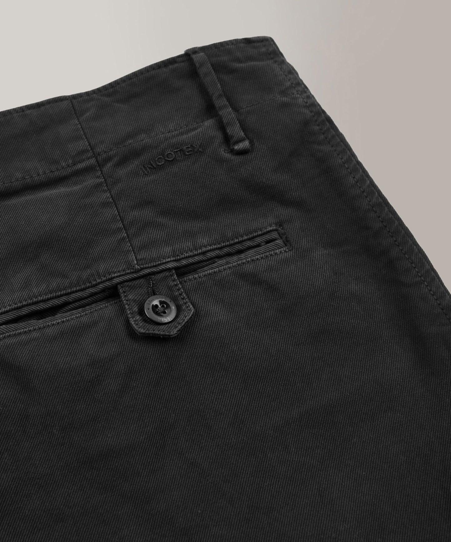 Incotex - Tricochino slim fit trousers - black