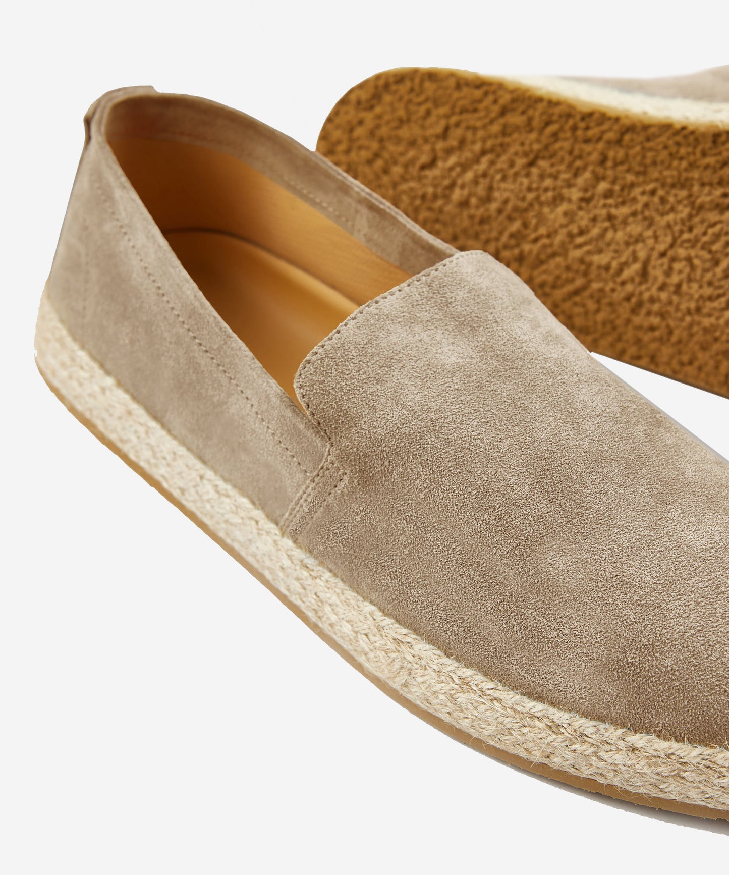 Suede calfskin espadrilles