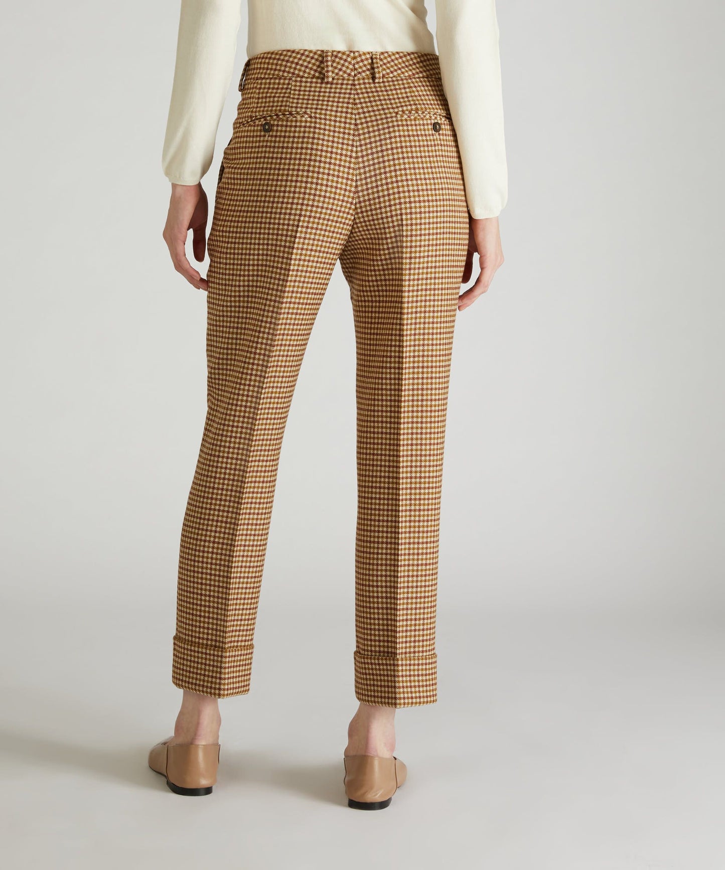 Regular-fit flannel trousers