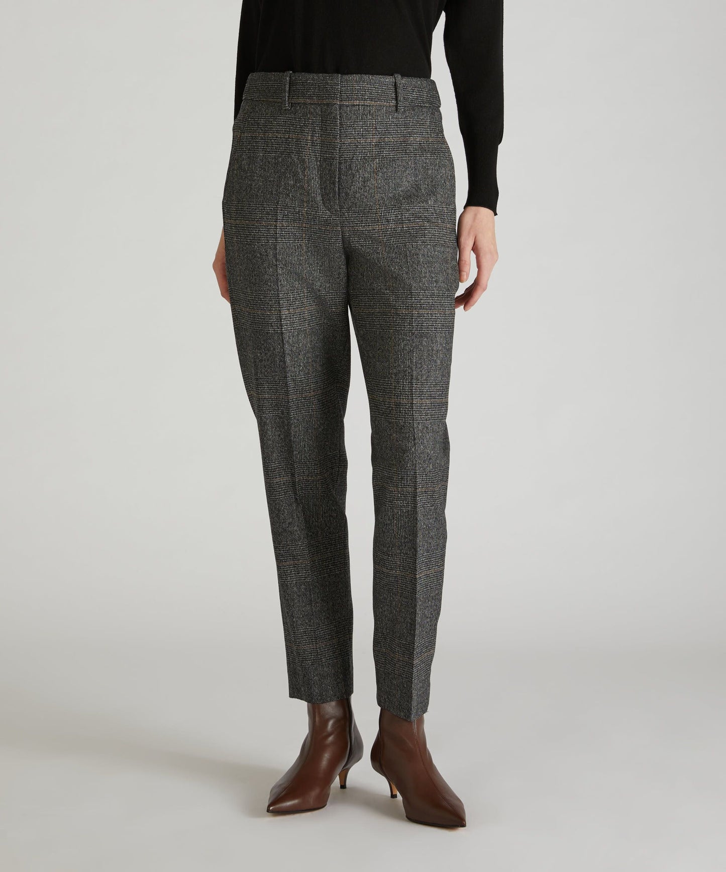 Regular-fit flannel trousers