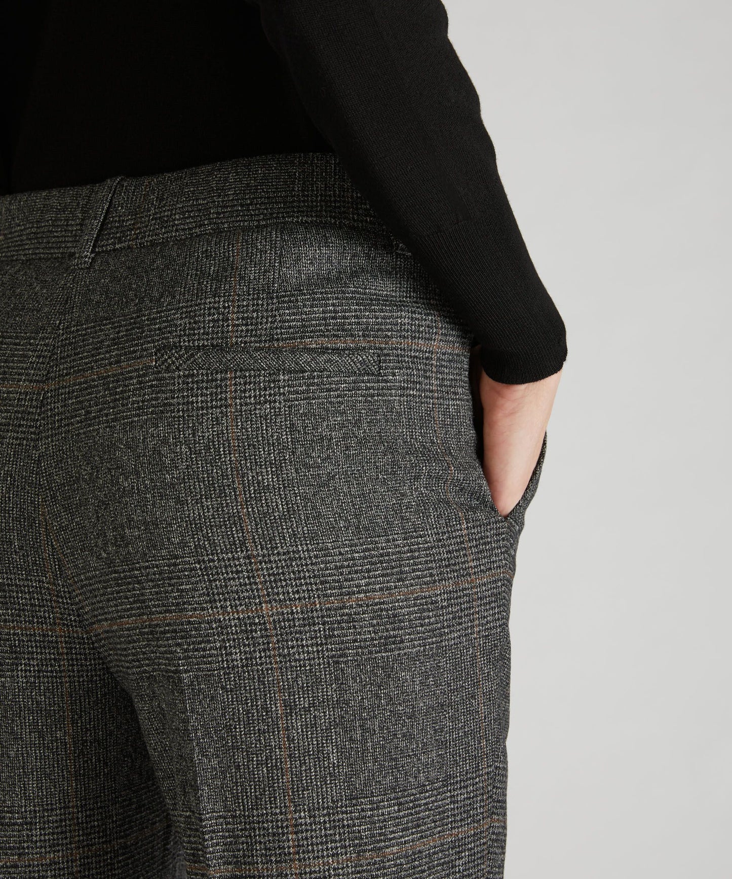 Regular-fit flannel trousers