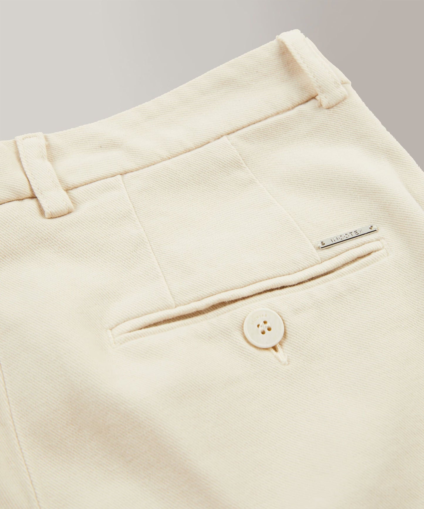 Slim-fit cotton drill trousers