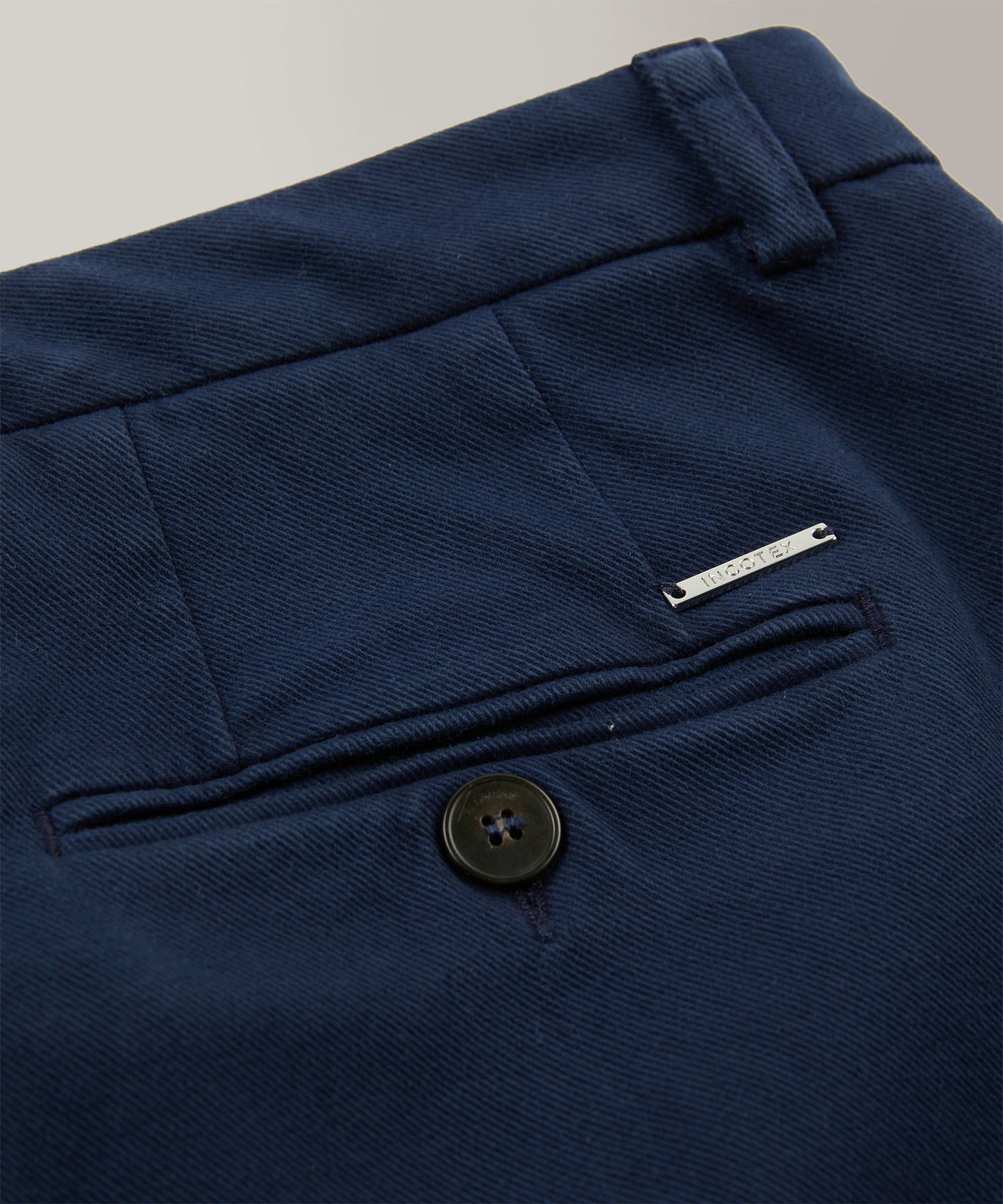 Slim-fit cotton drill trousers