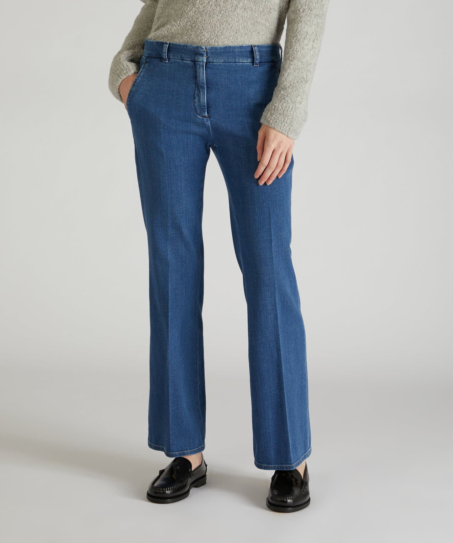 Slim-Fit-Hose aus Denim