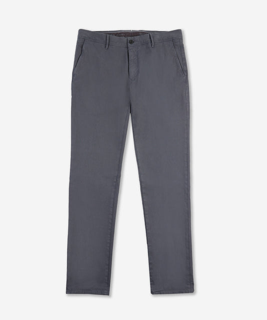 Pantalon coupe ajustée en coton élastique