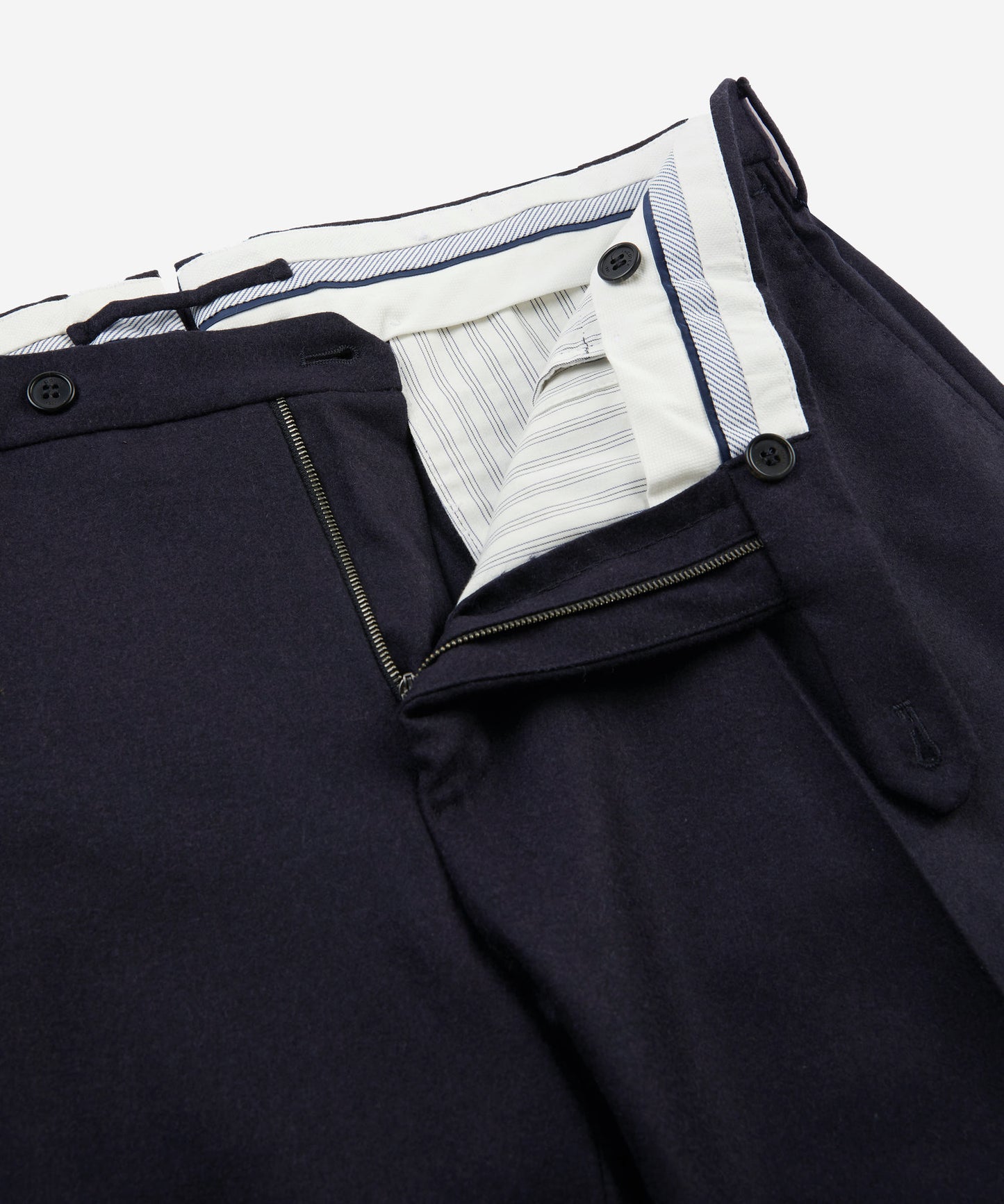 Slim-fit wool and cashmere flannel trousers