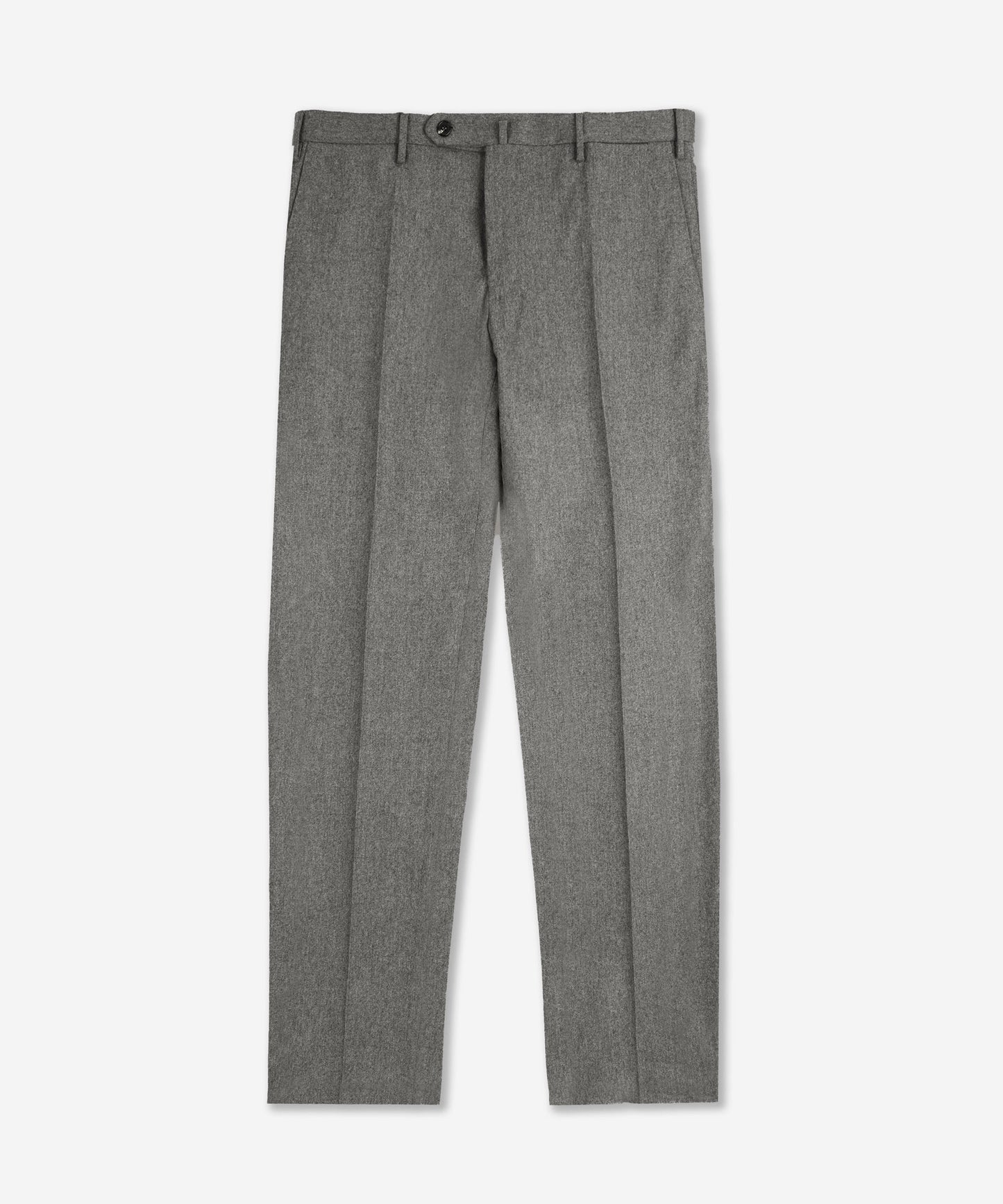 Pantalon coupe ajustée en flanelle de laine et de cachemire