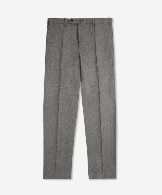 Pantalone slim fit in flanella di lana e cashmere