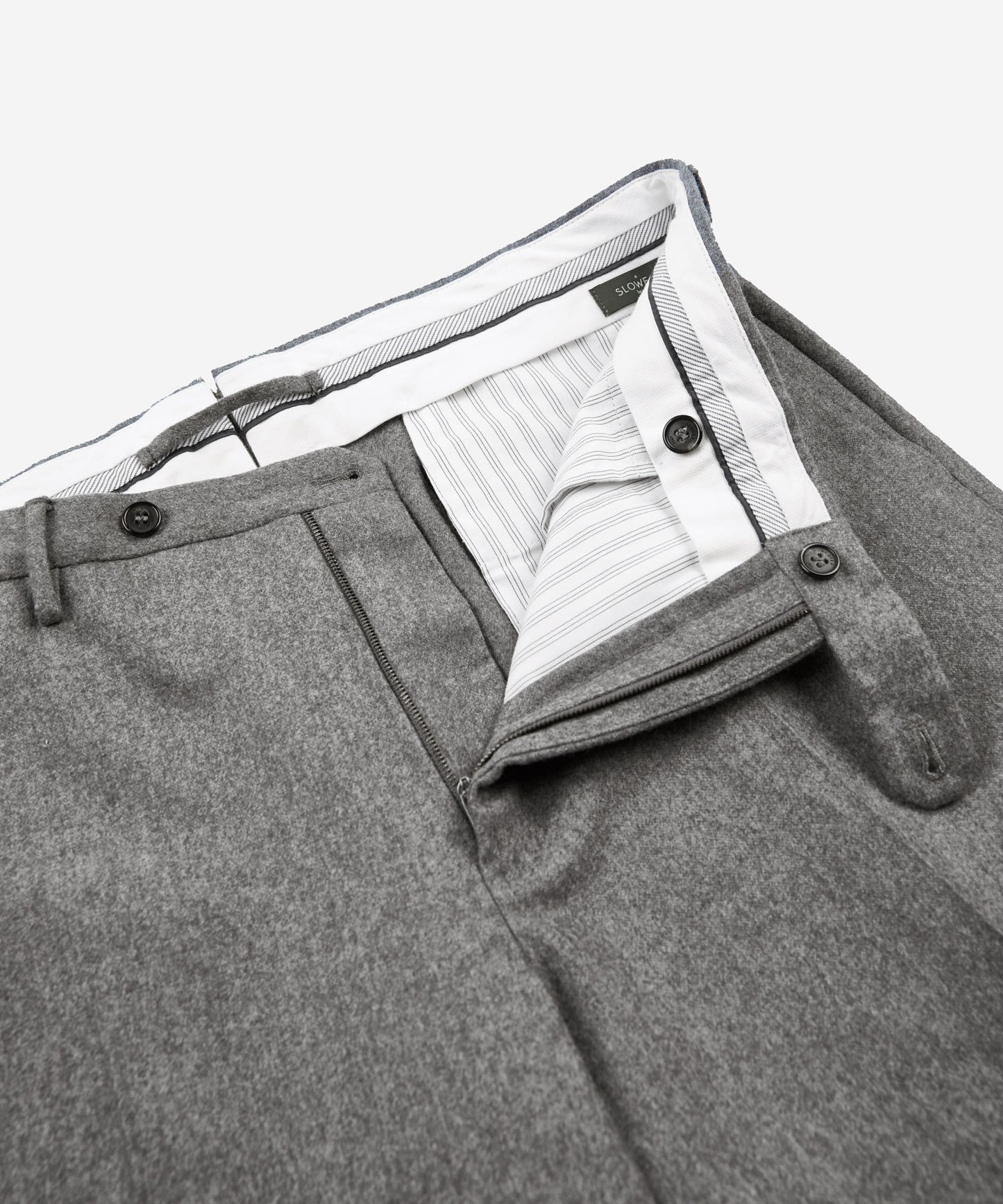 Slim-fit wool and cashmere flannel trousers