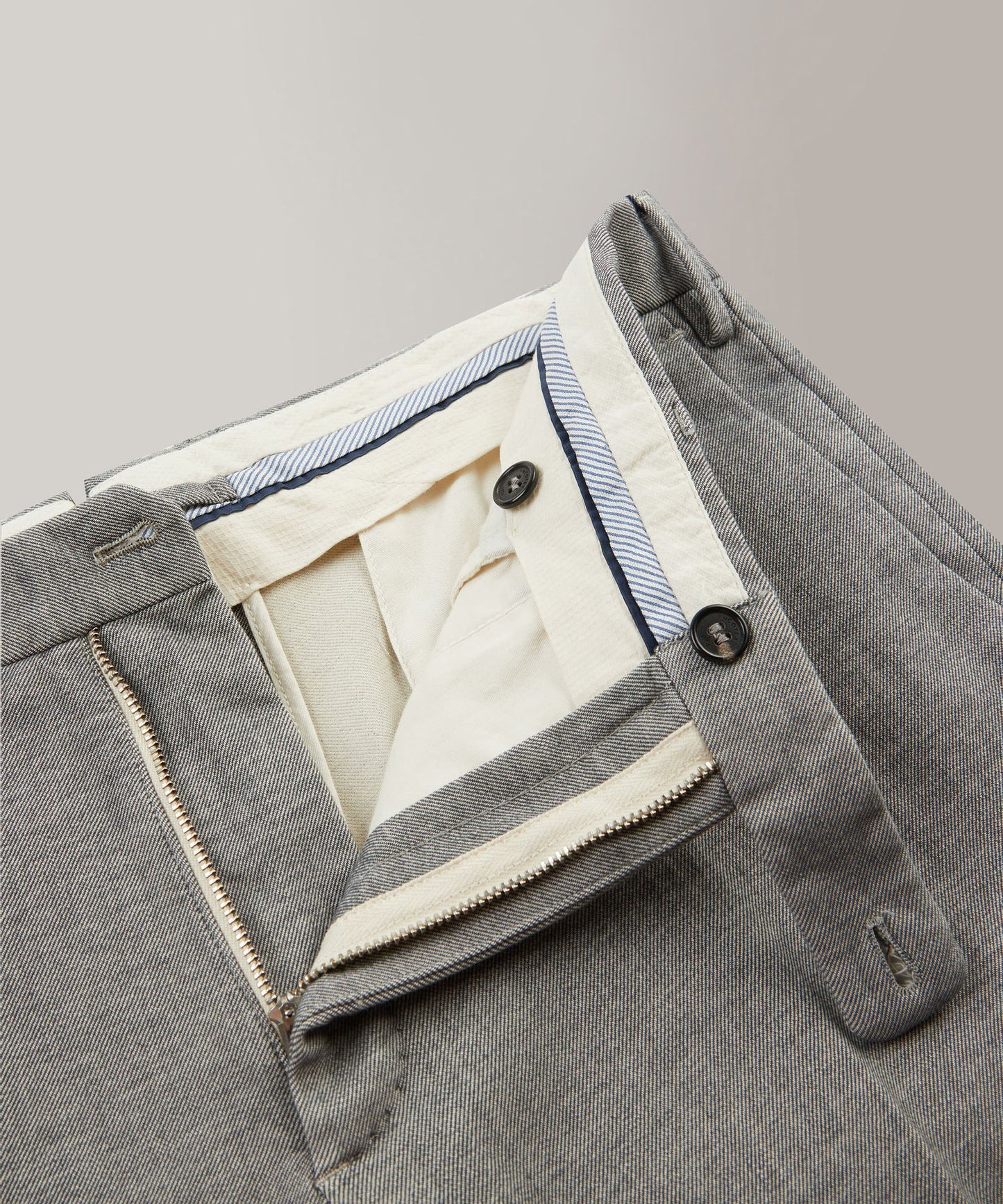 Slim-fit cotton trousers