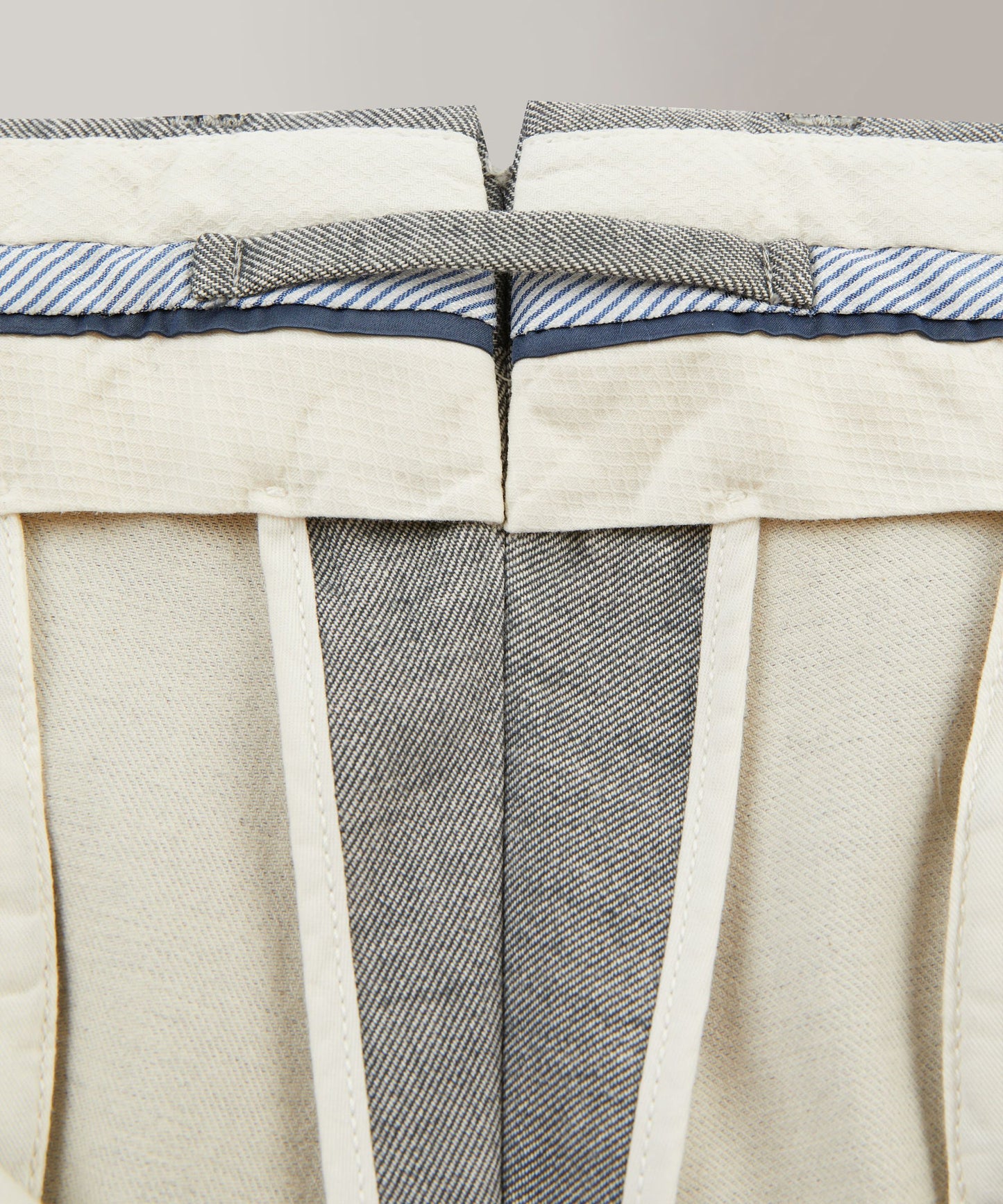 Slim-fit cotton trousers