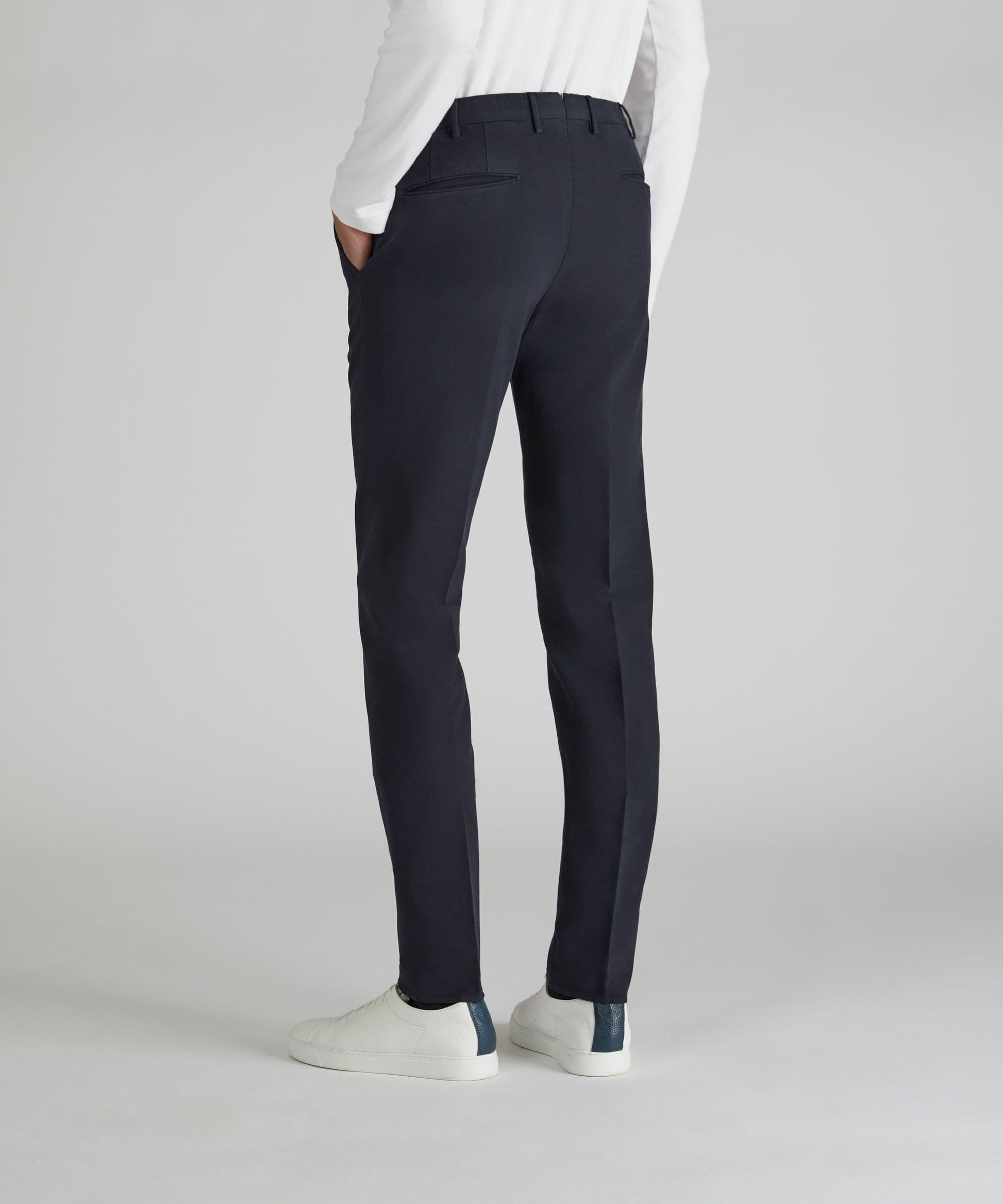 Incotex - Slim-fit doeskin trousers - dark blue