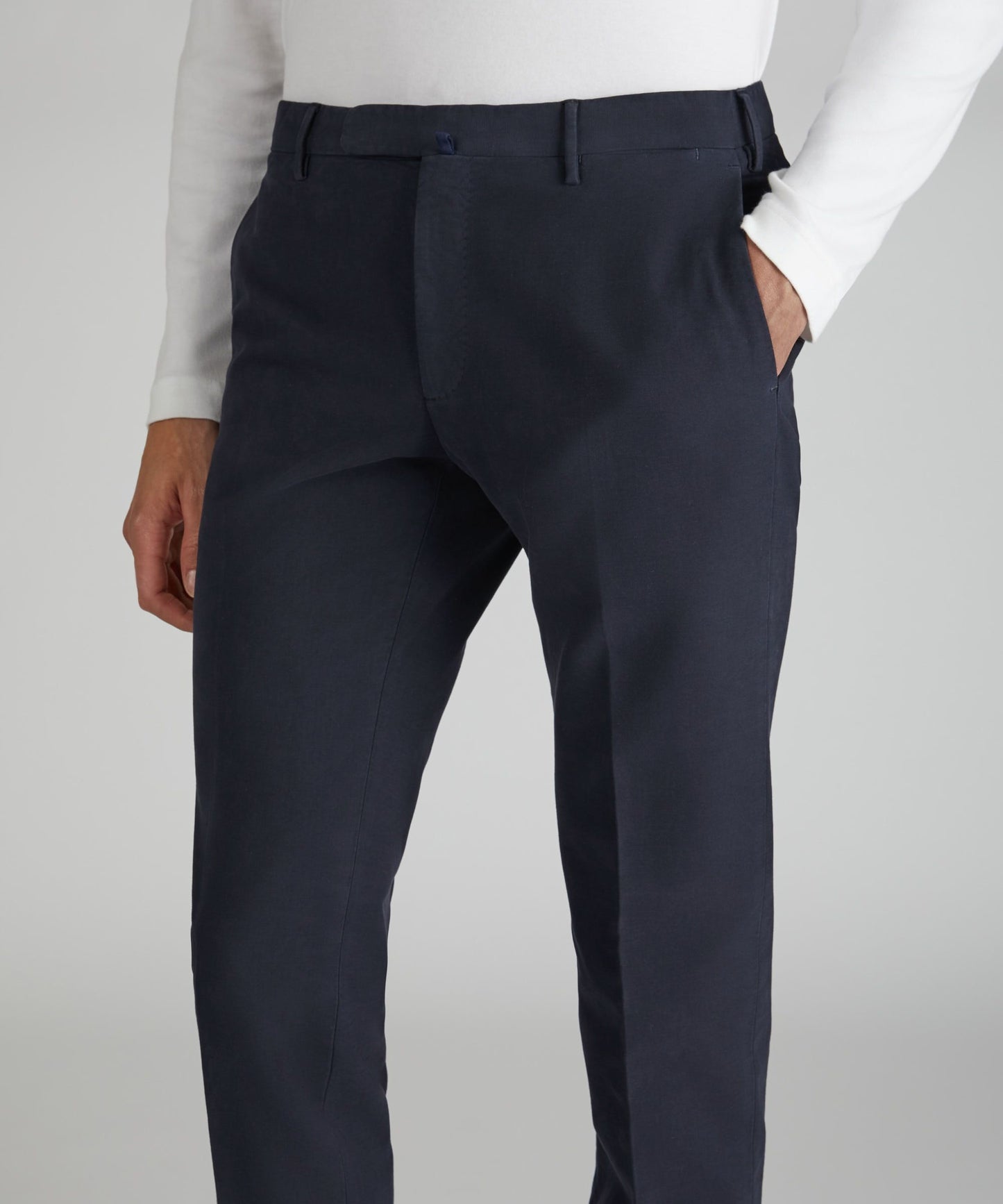 Incotex - Slim-fit doeskin trousers - dark blue