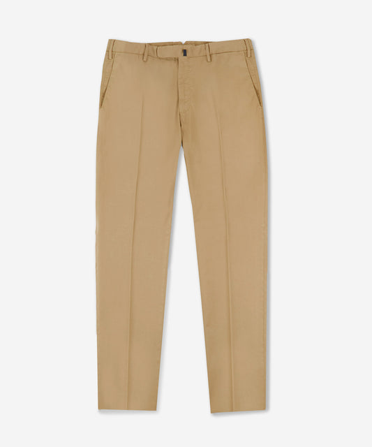 Slim-fit certified Royal Batavia cotton trousers