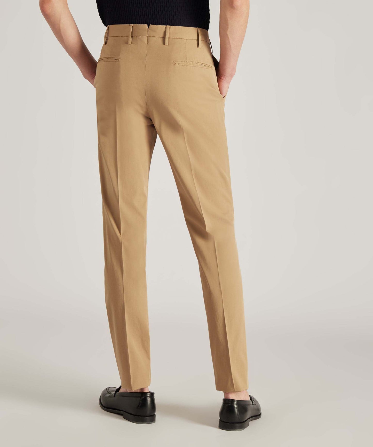 Slim-fit certified Royal Batavia cotton trousers