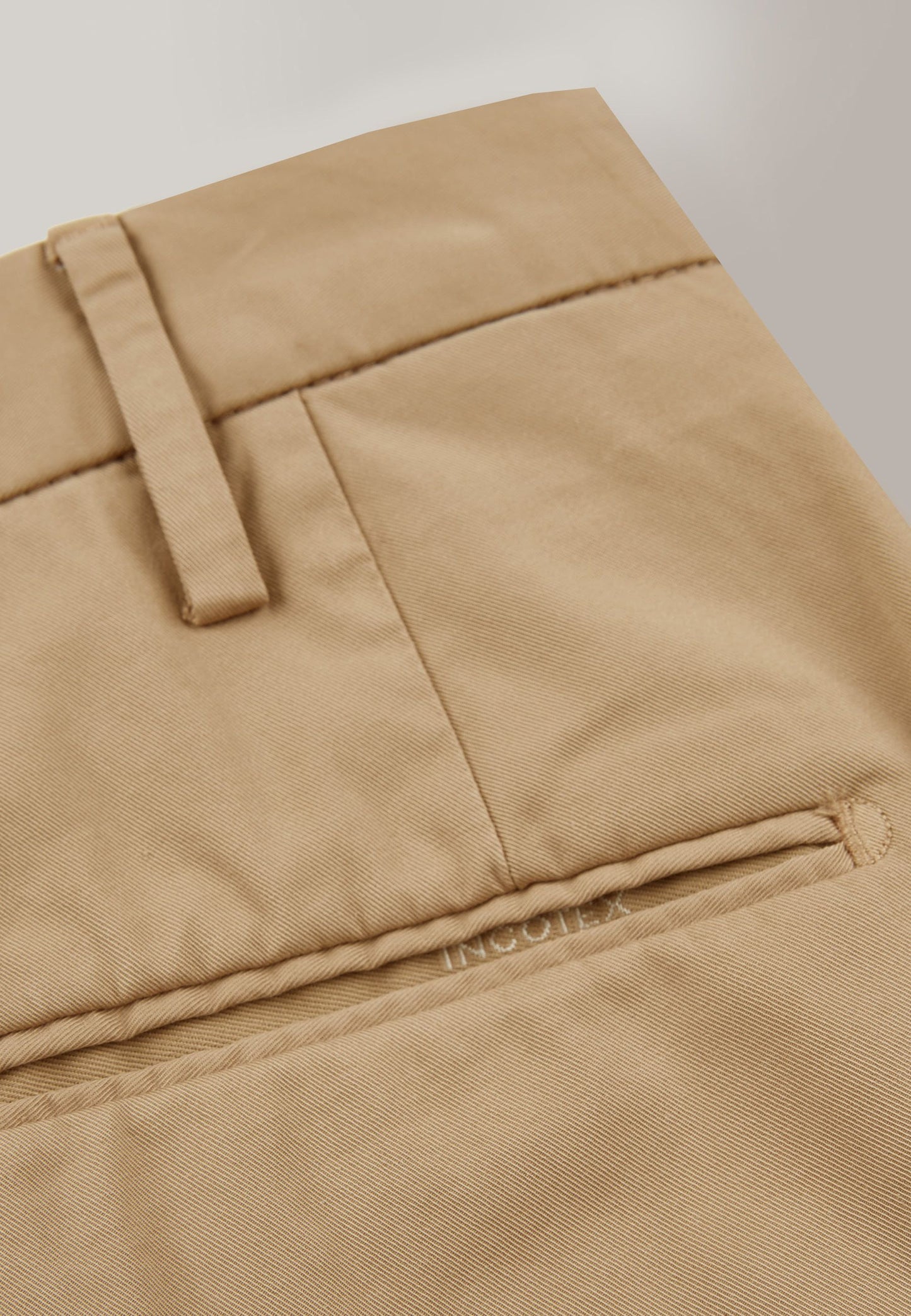 Slim-fit certified Royal Batavia cotton trousers