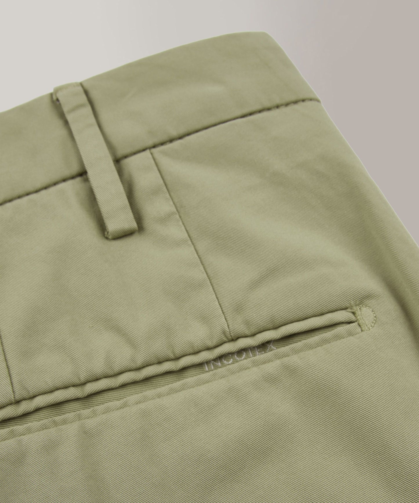 Slim-fit certified Royal Batavia cotton trousers