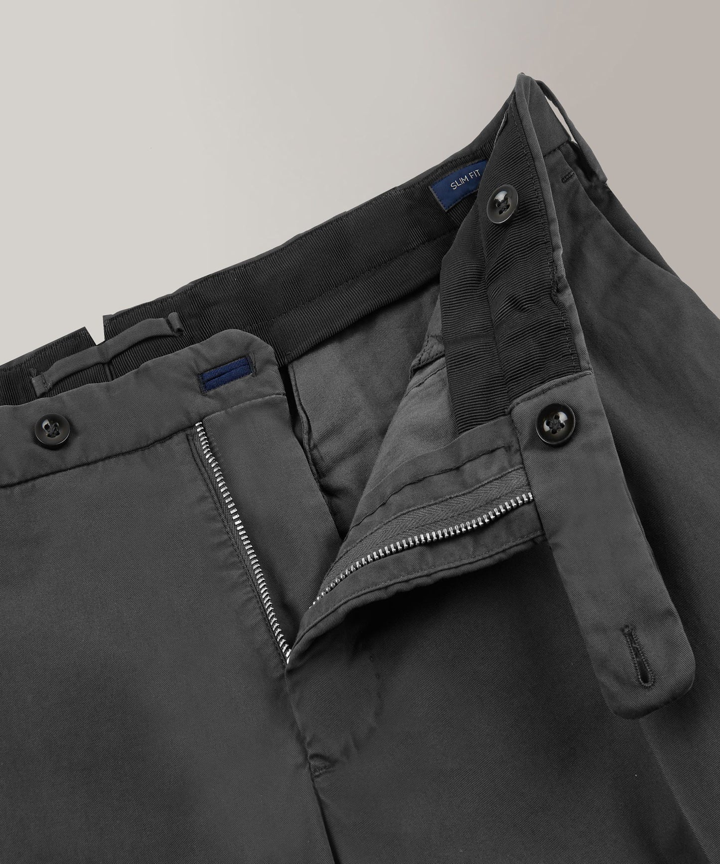 Slim-fit certified Royal Batavia cotton trousers