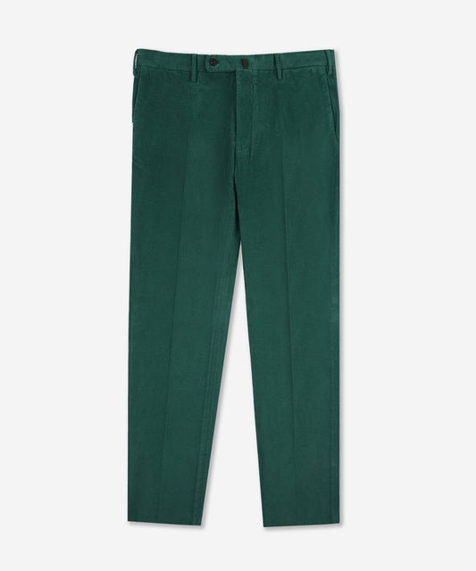 Pantalon coupe ajustée en velours côtelé