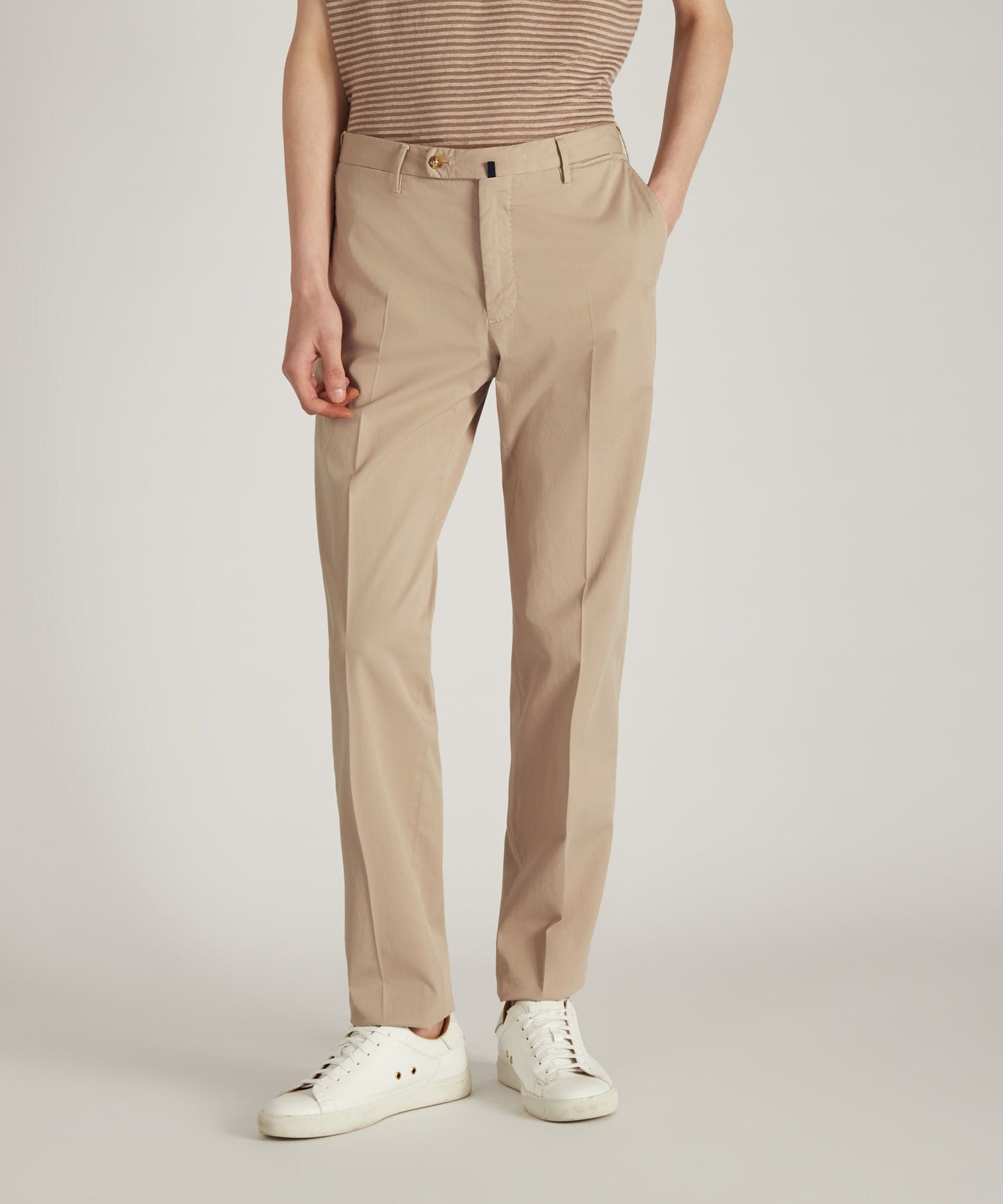 Regular-fit trousers in certified Royal Batavia cotton