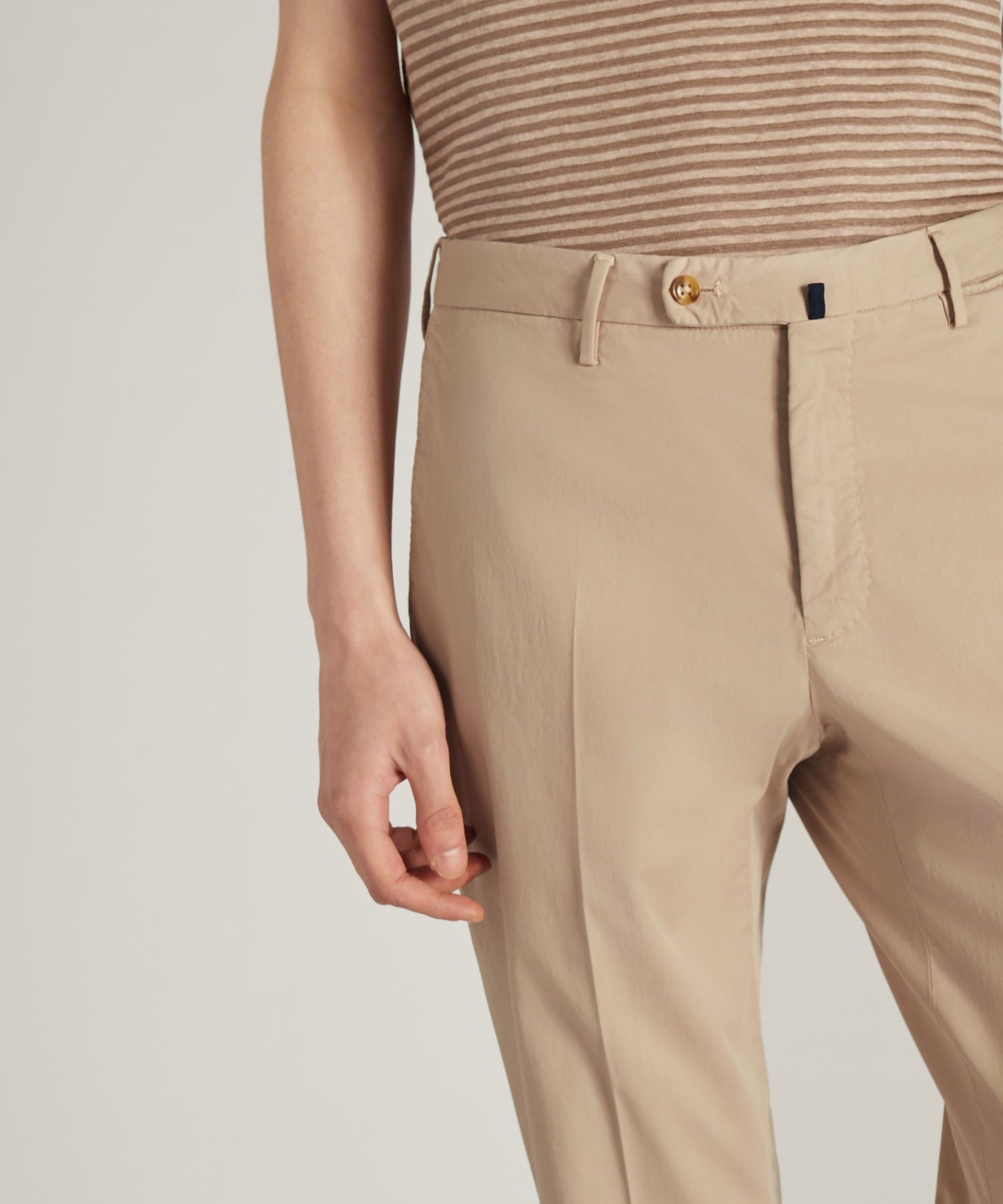 Regular-fit trousers in certified Royal Batavia cotton