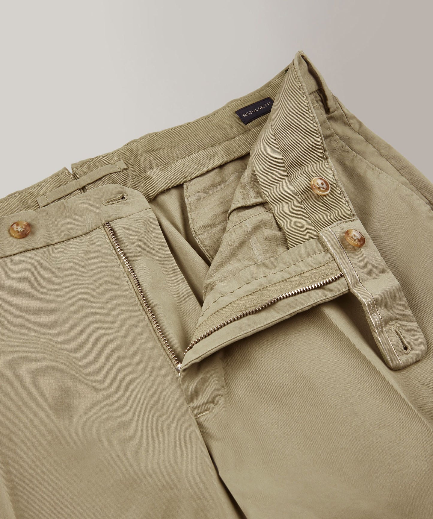 Regular-fit trousers in certified Royal Batavia cotton