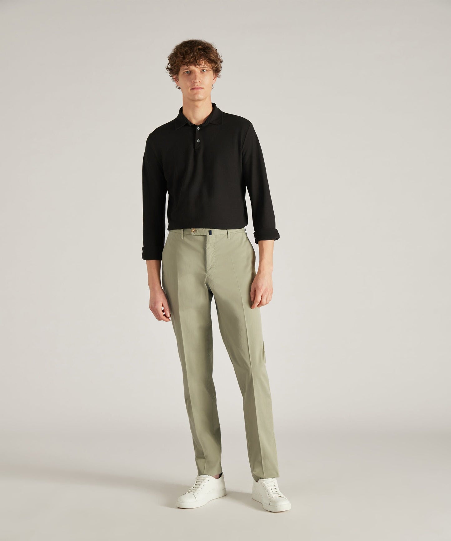 Regular-fit trousers in certified Royal Batavia cotton