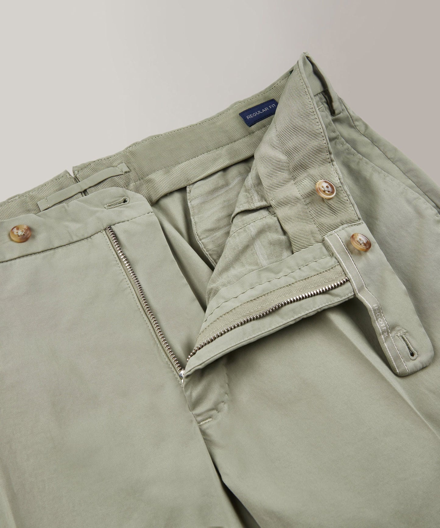 Regular-fit trousers in certified Royal Batavia cotton