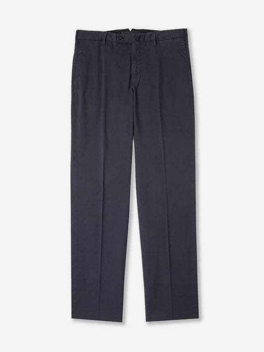 Regular-fit trousers in certified Royal Batavia cotton