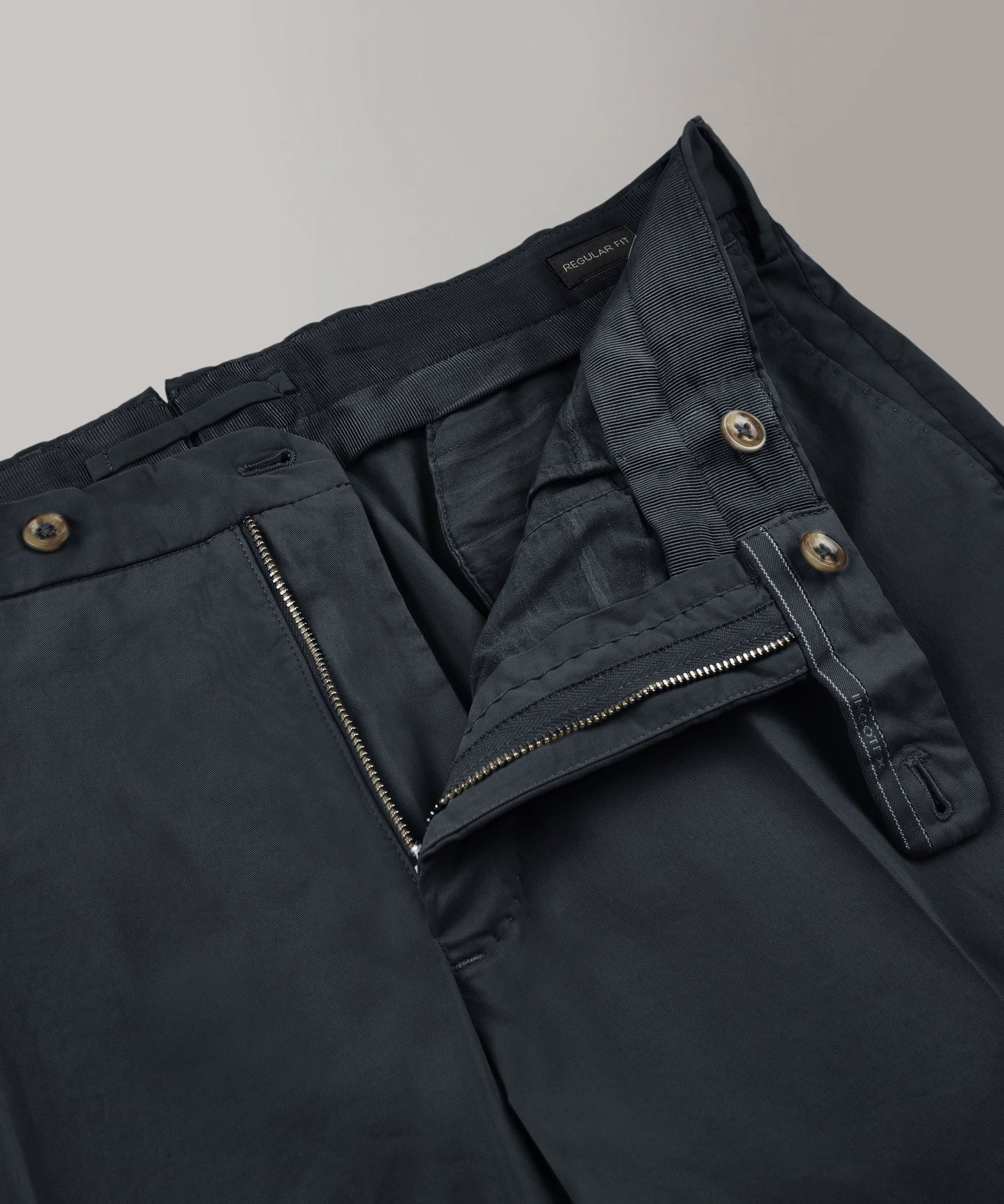 Regular-fit trousers in certified Royal Batavia cotton