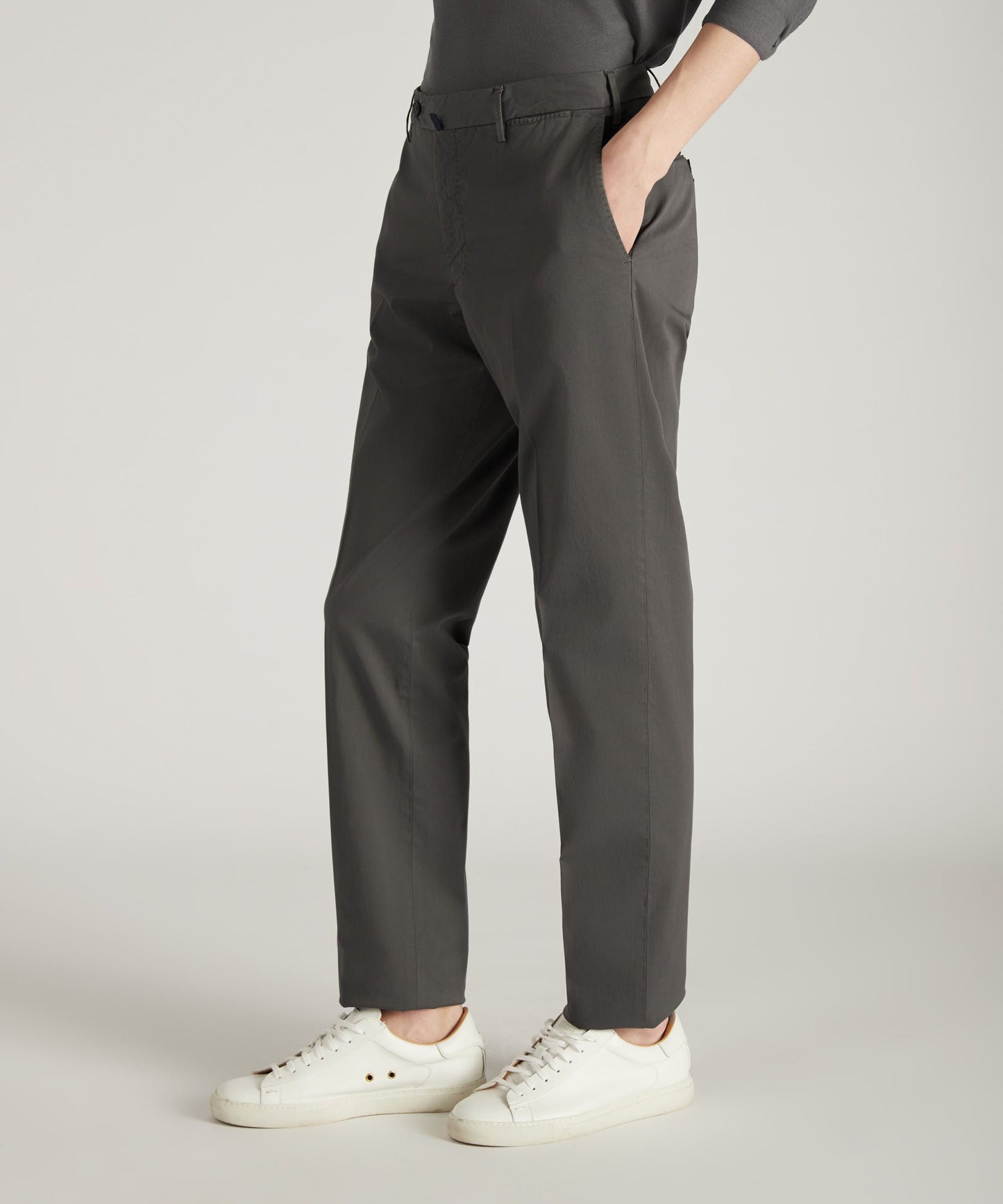 Regular-fit trousers in certified Royal Batavia cotton