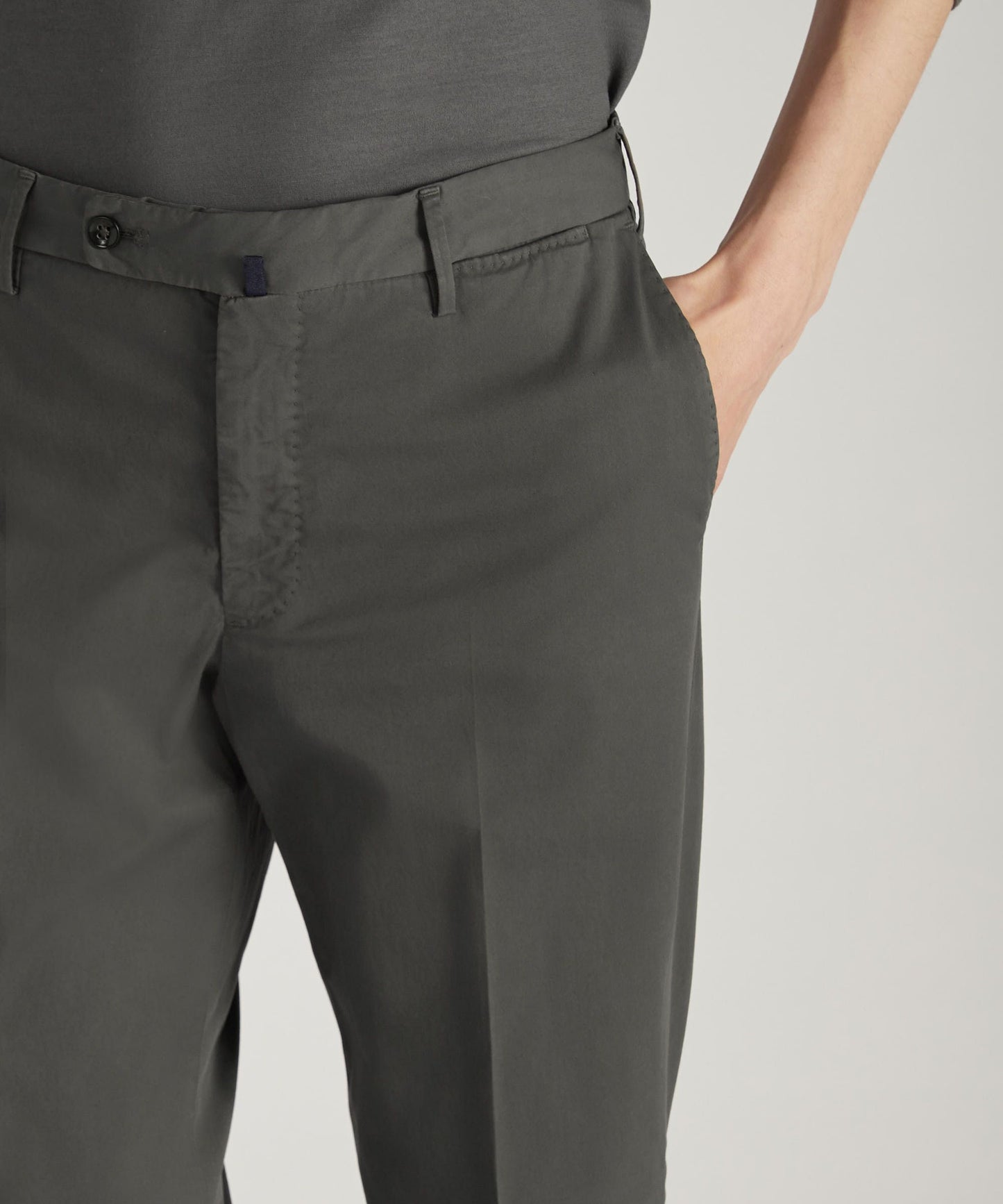 Regular-fit trousers in certified Royal Batavia cotton