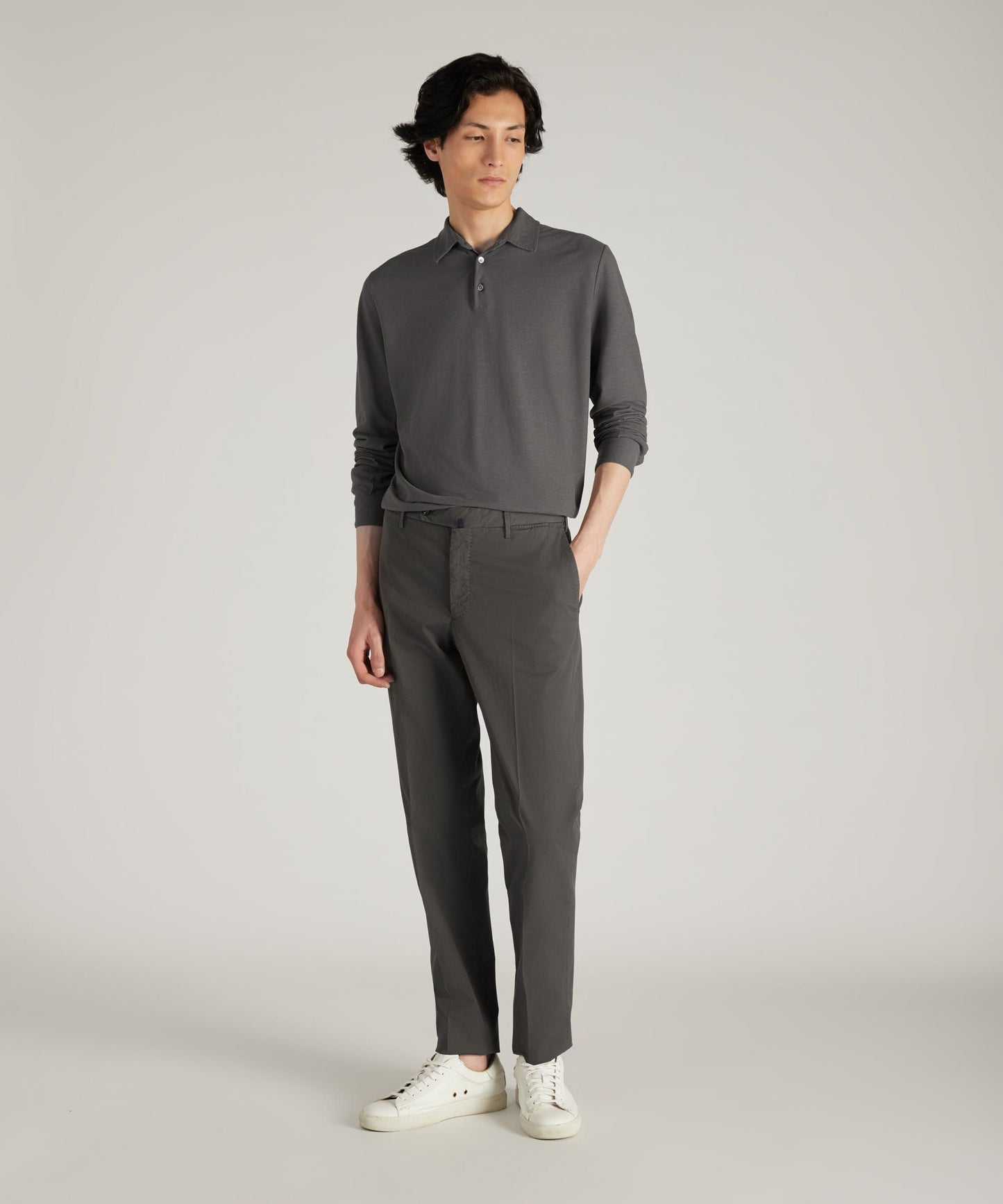 Regular-fit trousers in certified Royal Batavia cotton