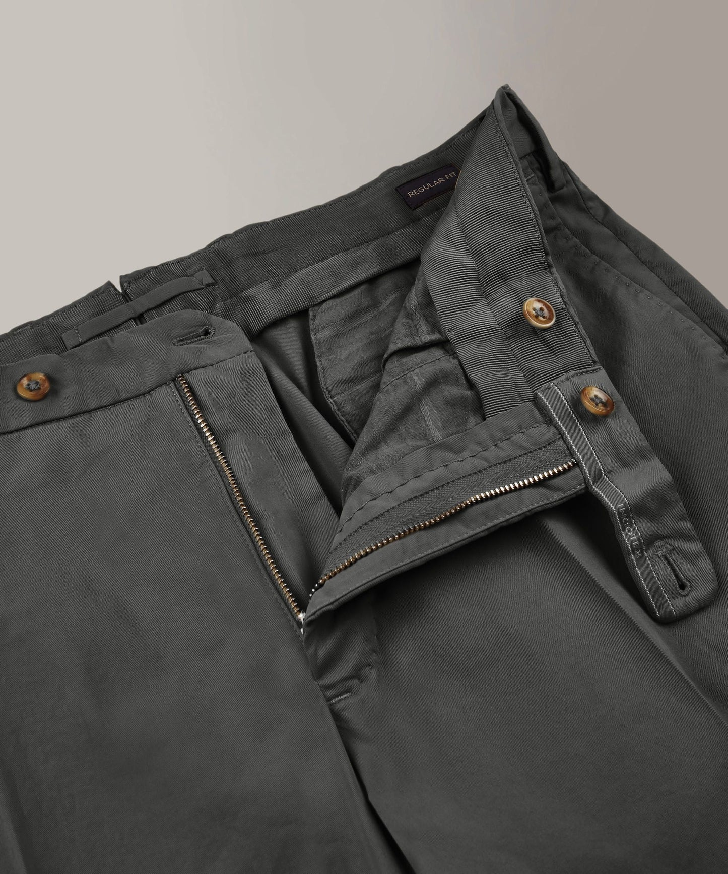 Regular-fit trousers in certified Royal Batavia cotton