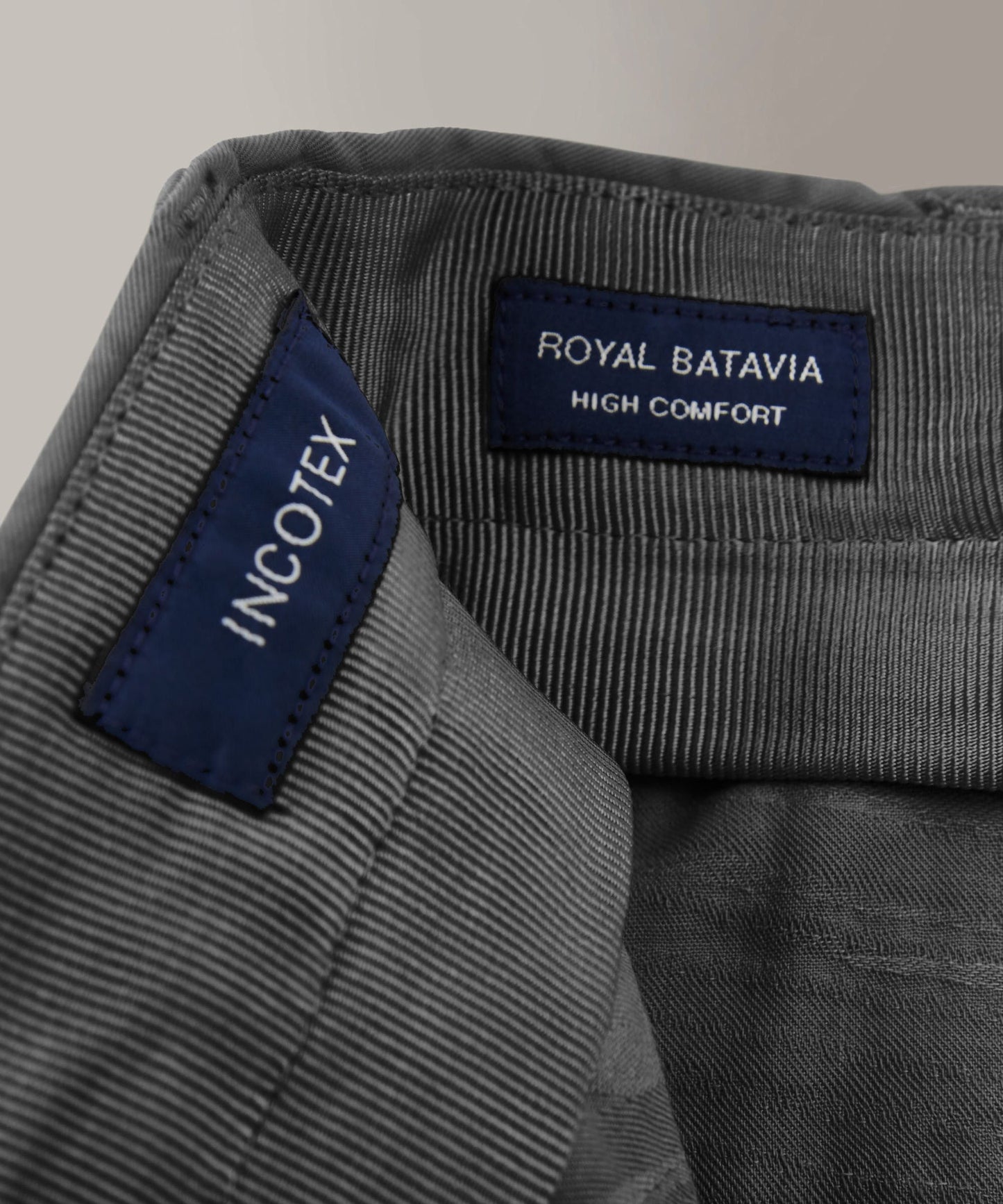 Regular-fit trousers in certified Royal Batavia cotton