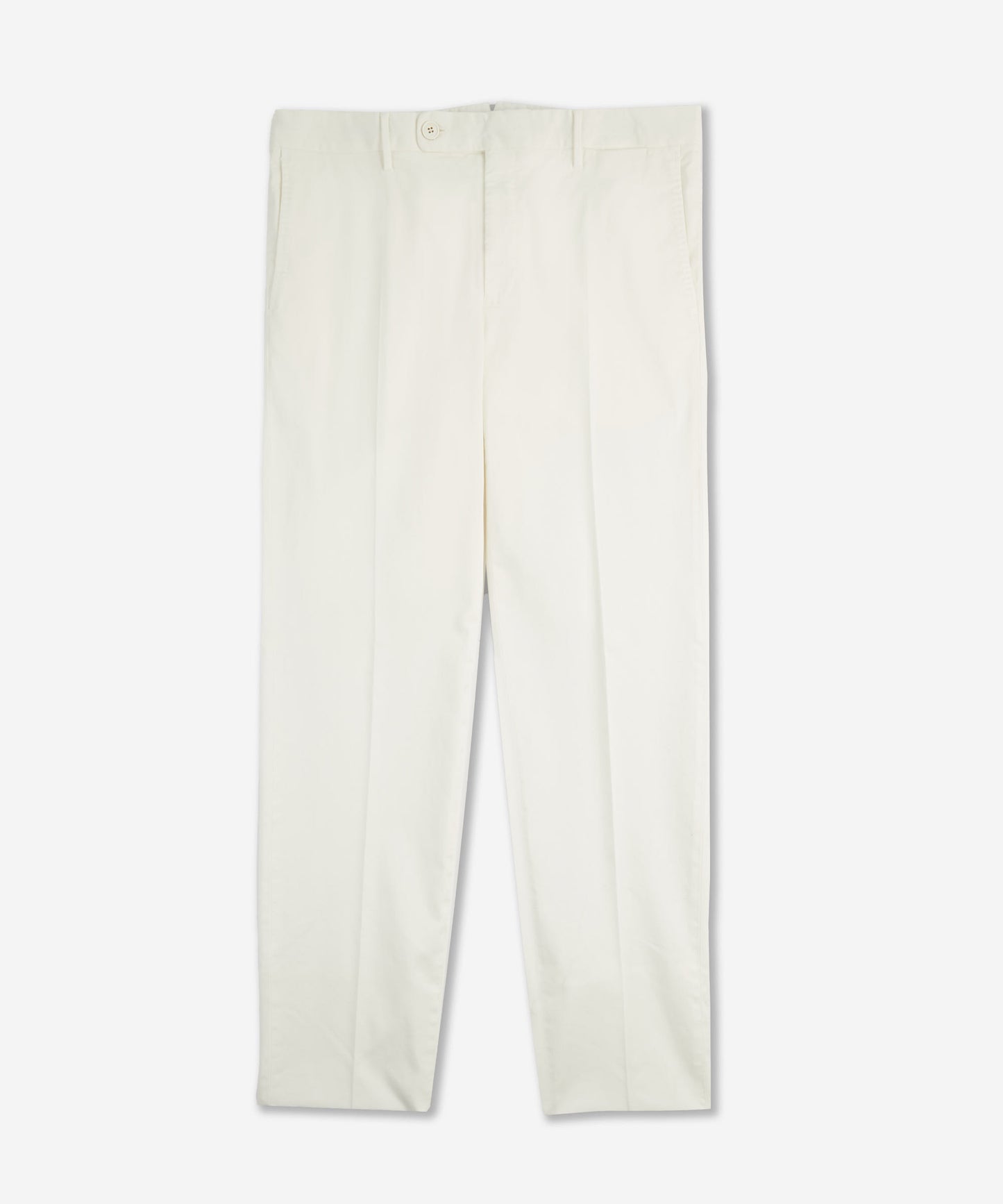 Tapered-fit cotton and lyocell trousers