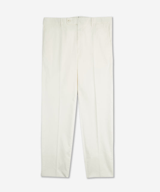 Tapered-fit cotton and lyocell trousers