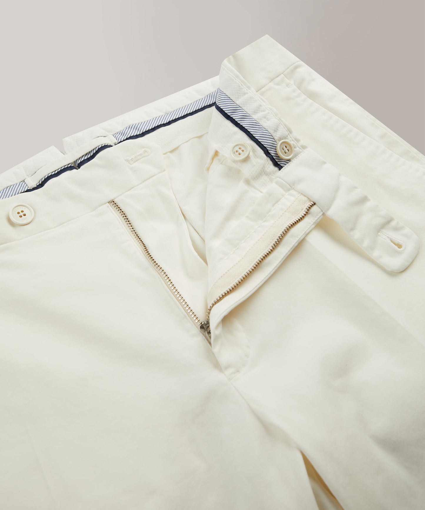 Tapered-fit cotton and lyocell trousers