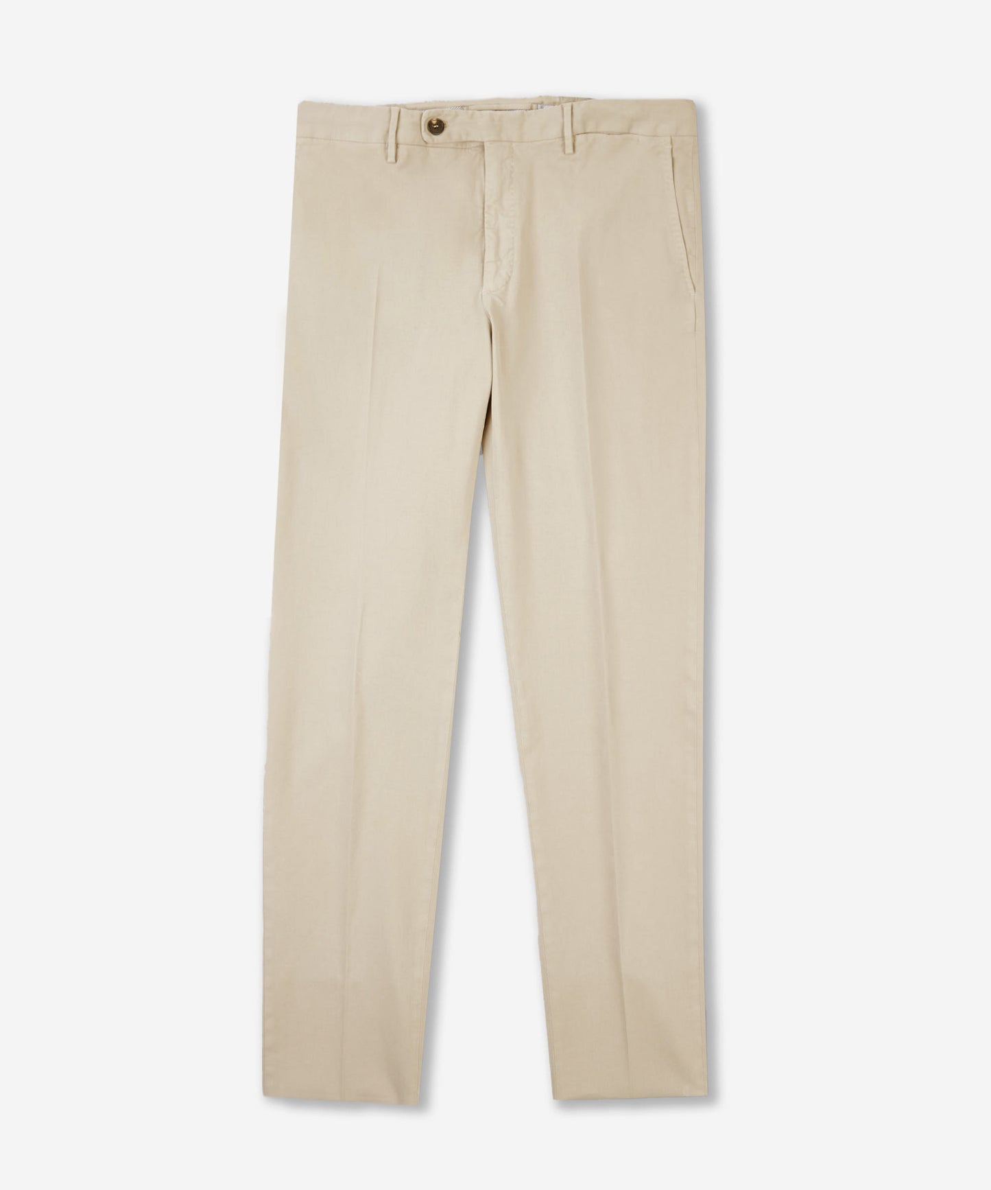 Tapered-fit cotton and lyocell trousers