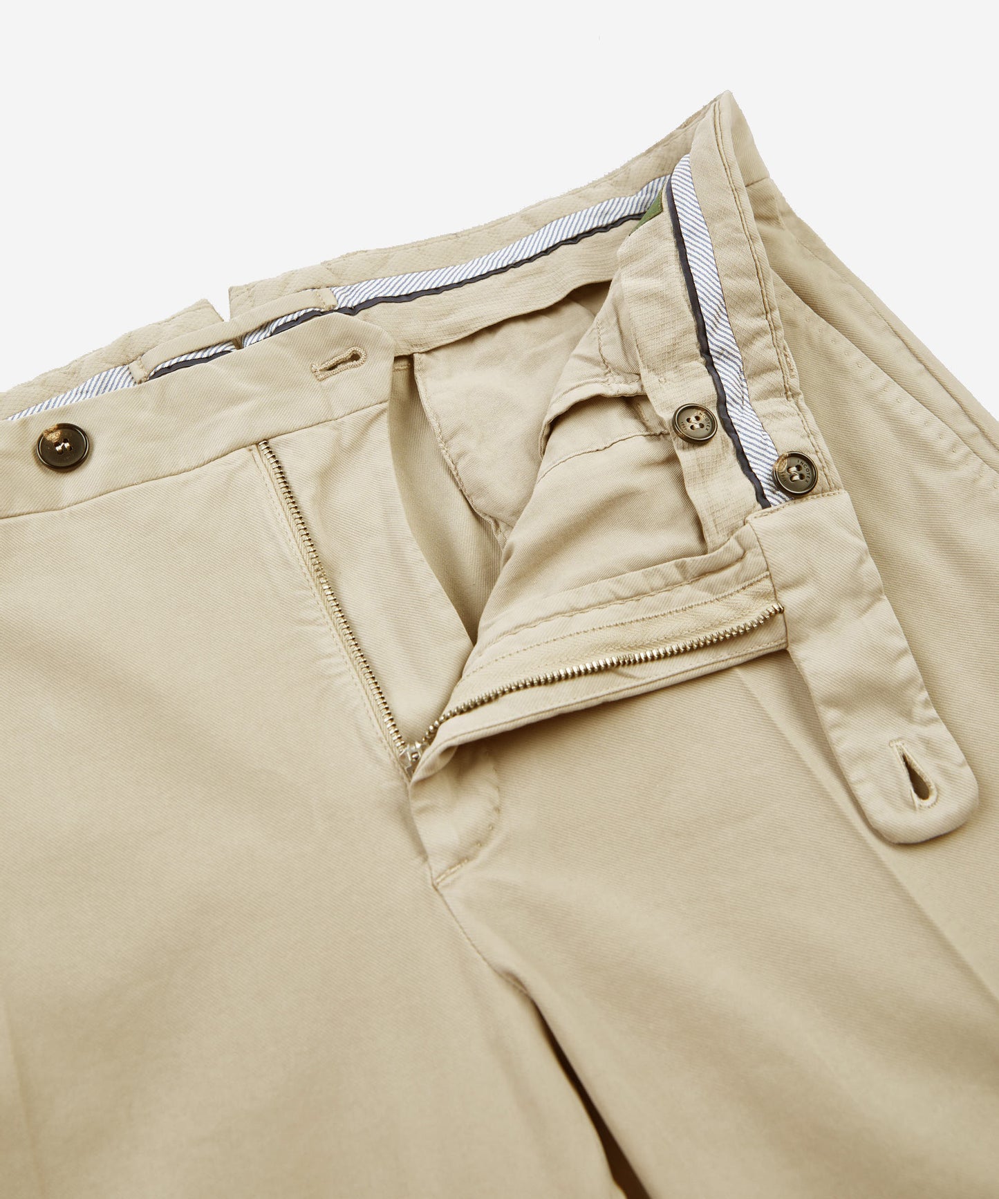 Tapered-fit cotton and lyocell trousers